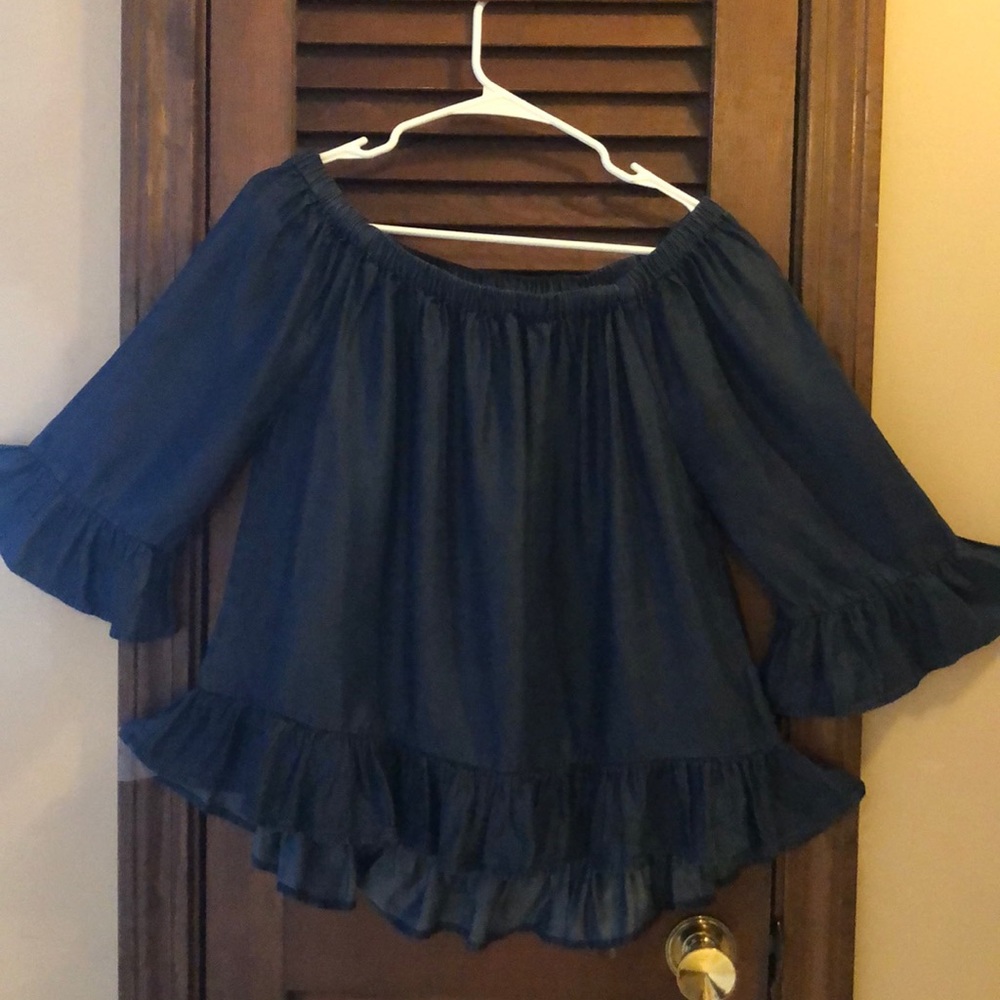 Jane and Delancey Off the Shoulder Top